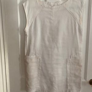 Beautiful free people white linen mini dress